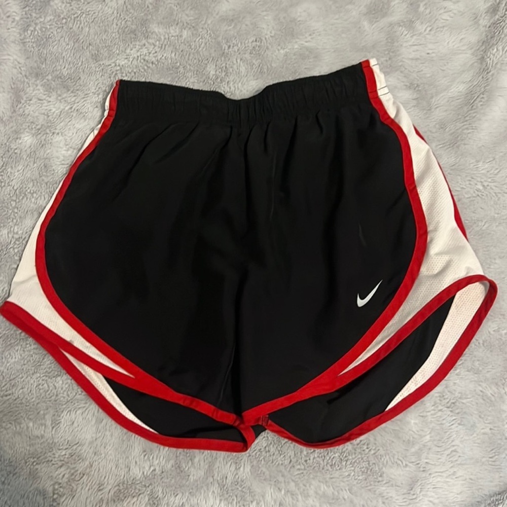 Black, Red, and White Nike Shorts